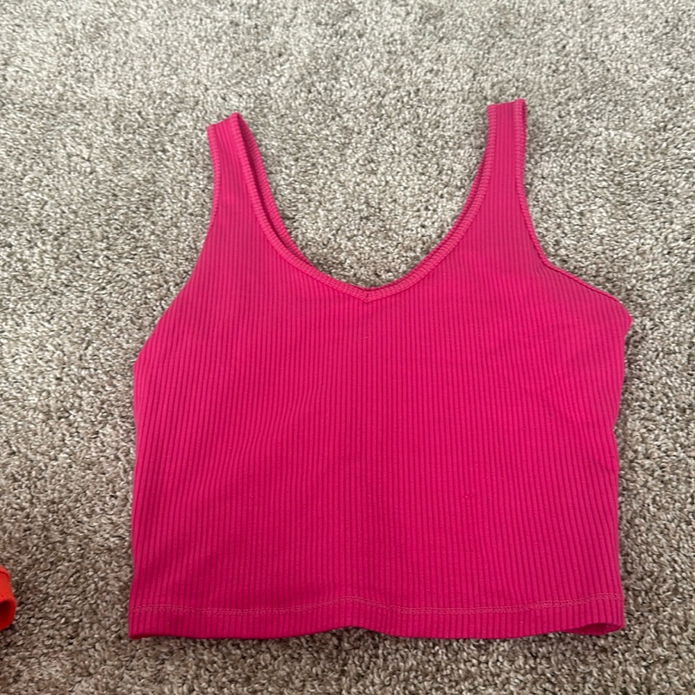 hot pink hollister tank top